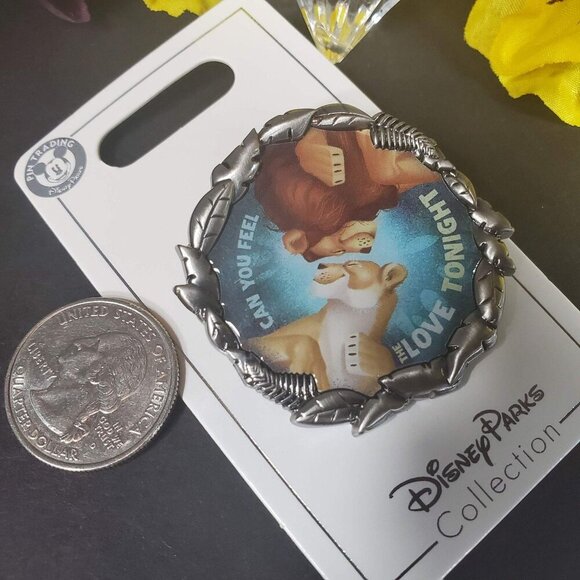 Disney Simba Nala Trading Pin Lion King Feel Love Lapel Pin Brooch Badge Jewelry - Picture 3 of 7